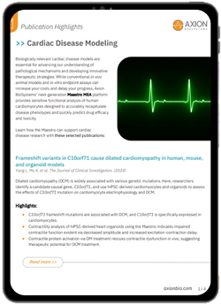 Cardiac Disease Modeling Publication Highlight