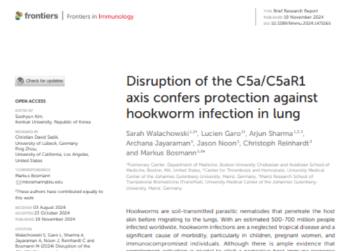 Frontiers in Immunology, 18 November 2024