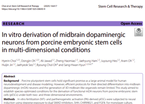 Stem Cell Research & Therapy, 05 November 2025